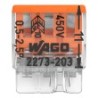 3er-Wago Compact Verbindungsdosenklemme 100 Stück